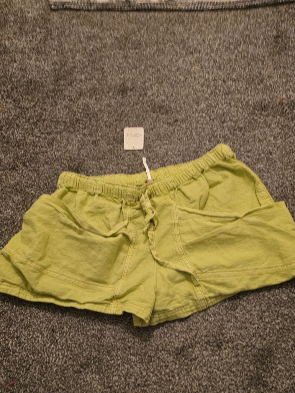 NWT Free People Lime Green Drawstring Athletic Shorts